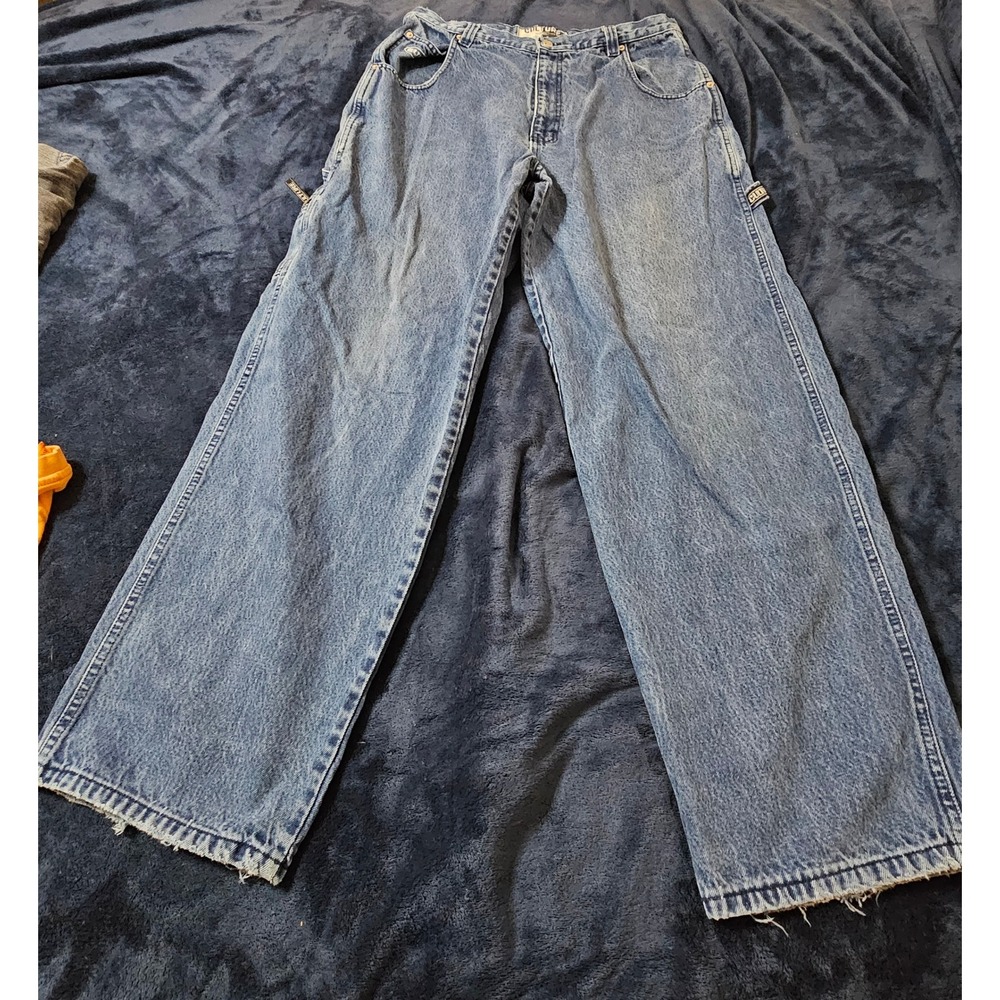 Vintage Y2K CULTURE Skate Jeans Carpenter Single Loop Baggy Fit Size 36X34